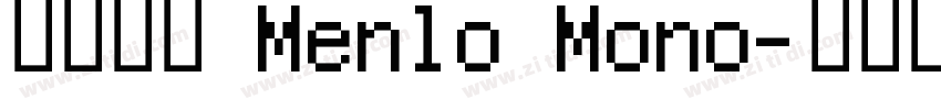 微软雅黑 Menlo Mono字体转换